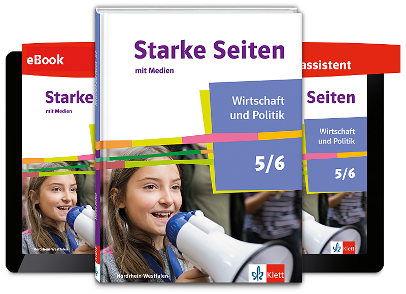 Coverabbildungen von Schulbuch, eBook und Digitalem Unterrichtsassistenten