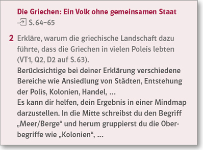 Ausschnitt einer Lösungsseite aus dem Schulbuch mit Antwortbeispiel zu den Aufgaben