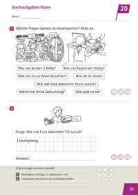 Beispielseite zu 280735: Sachaufgaben lösen