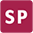 Icon mit den Buchstaben S und P, das im Schulbuch Aufgaben zur Sprachbildung kennzeichnet